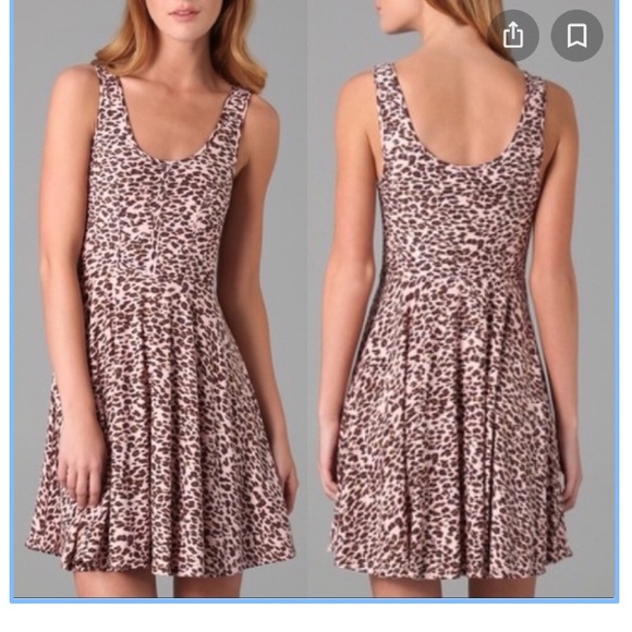Free People Dresses & Skirts - Free people pink leopard print dress Sz large